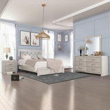 Modern Black & Beige Bedroom Set - Jaylen - Furniture Store