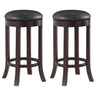 Aboushi - Backless Stools with Upholstered Seat (Set of 2)