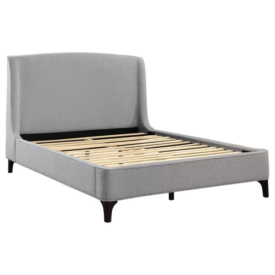 Mosby - Upholstered Curved Headboard Platform Bed