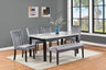 Pascal 6-Piece Marble Top Dining Set - Furniture Store