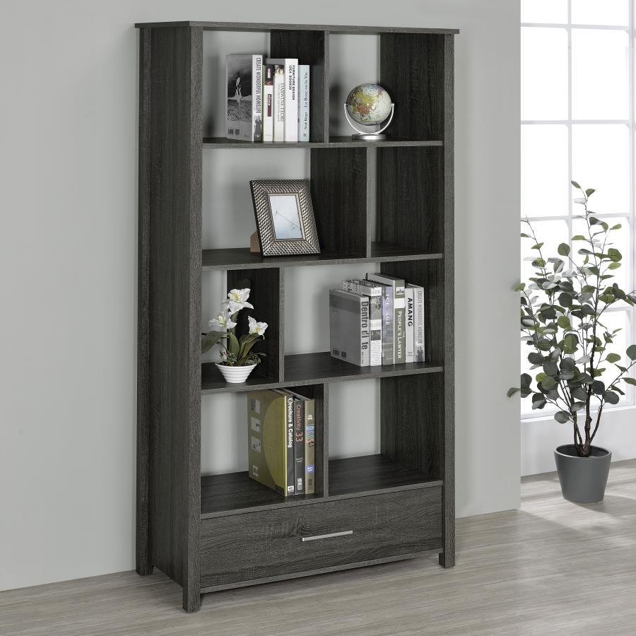 Dylan - Rectangular 8-Shelf Bookcase