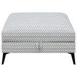 Clint - Upholstered Ottoman With Tapered Legs - Multi-Color