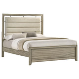 Giselle - Panel Bed With Upholstered Headboard