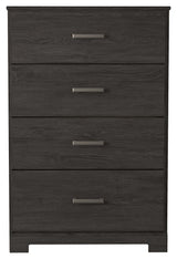 Belachime - Charcoal - Four Drawer Chest