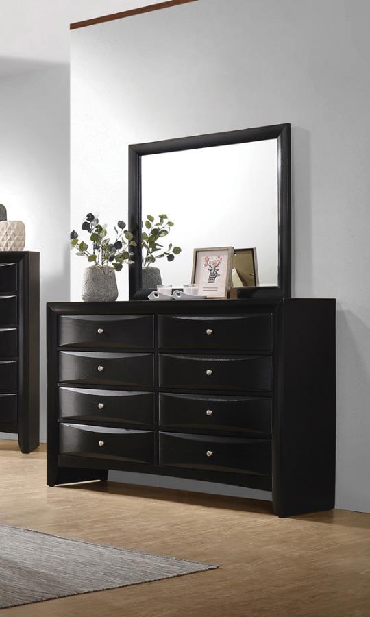 Briana - Rectangle Dresser Mirror - Black