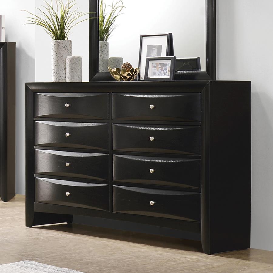 Briana - 8-Drawer Dresser - Black