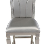 Klina - Counter Height Chair (Set of 2) - Silver