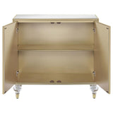 Astilbe - 2-Door Accent Cabinet - Mirror And Champagne