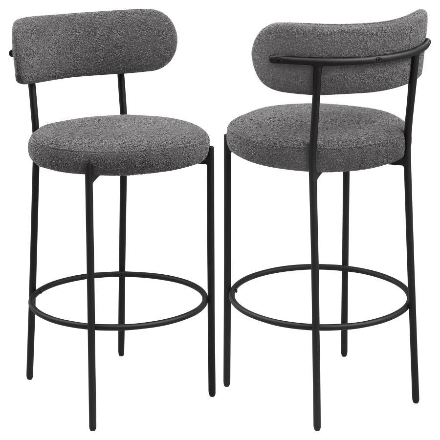 Viola - Boucle Upholstered Bar Stool (Set of 2)