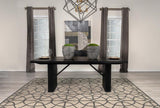 Catherine - Rectangular Wood Dining Table - Black