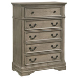 Manchester - 5-Drawer Bedroom Chest - Wheat Brown