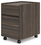 Zendex - Dark Brown - File Cabinet