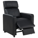 Toohey - Home Theater Push Back Recliner - Black