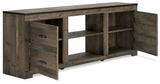 Trinell - Brown - 72" TV Stand W/Fireplace Option