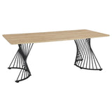 Altus - Composite Wood Dining Table - Natural Oak