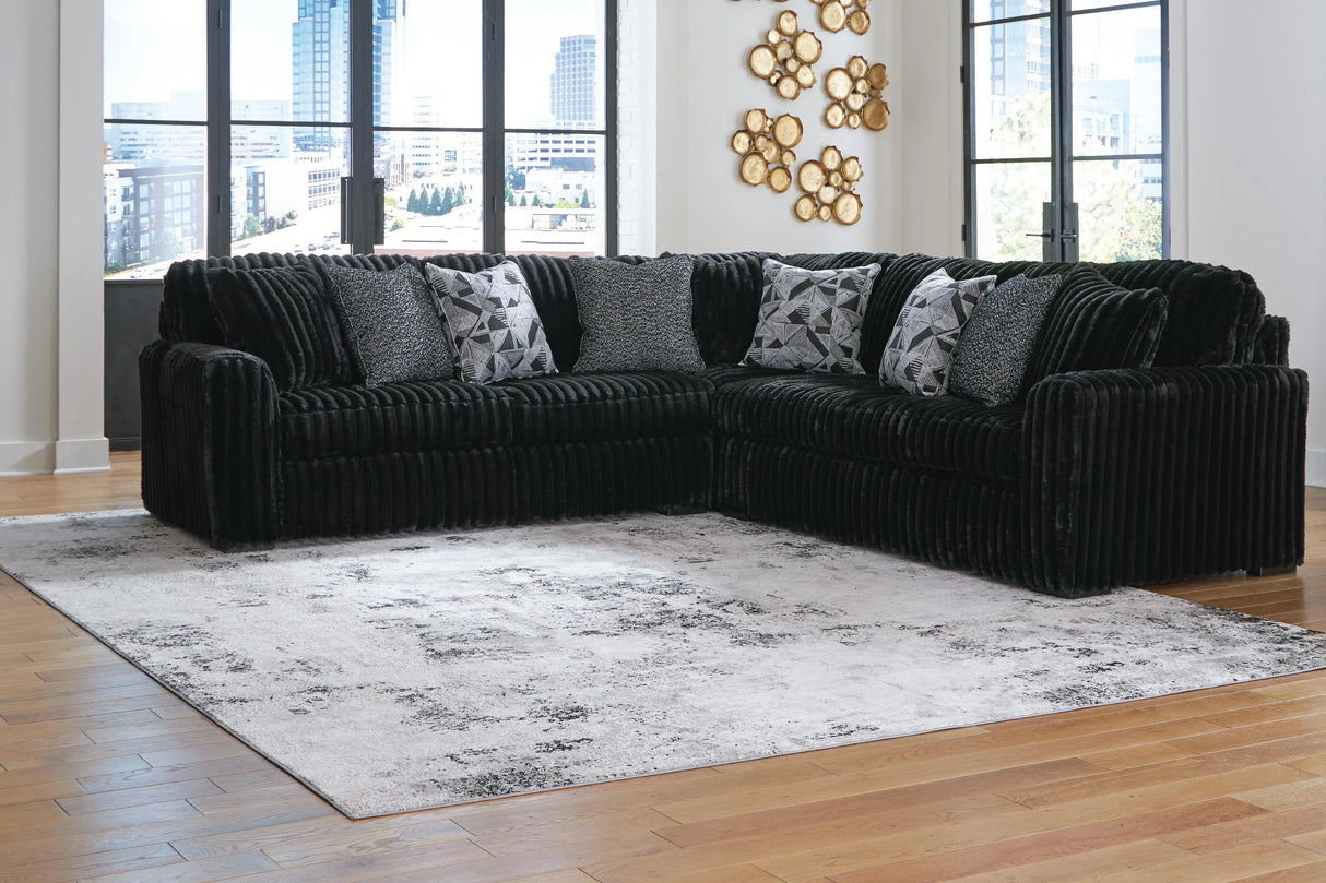 Midnight-Madness Corduroy Sectional Set | Tampa, Orlando & Fort Myers | From $1,199
