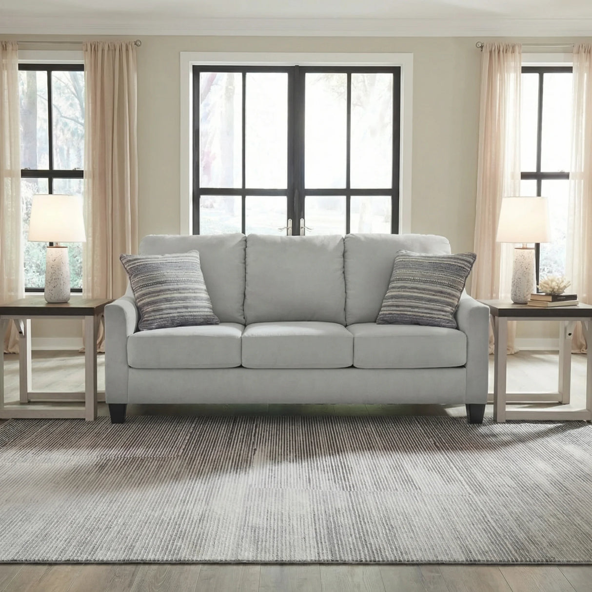 Adlai Queen Sofa Sleeper in Shadow | Tampa, Orlando & Fort Myers