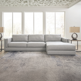 Amiata Leather Sectional with Chaise - Furniture Store