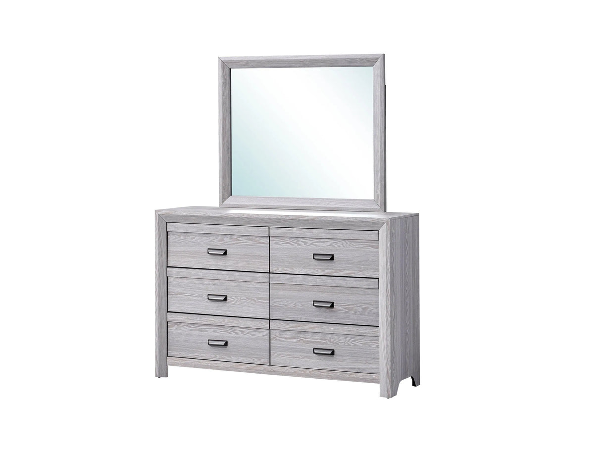 Adelaide Upholstered Bedroom Set - Driftwood Finish | Ocean Furniture