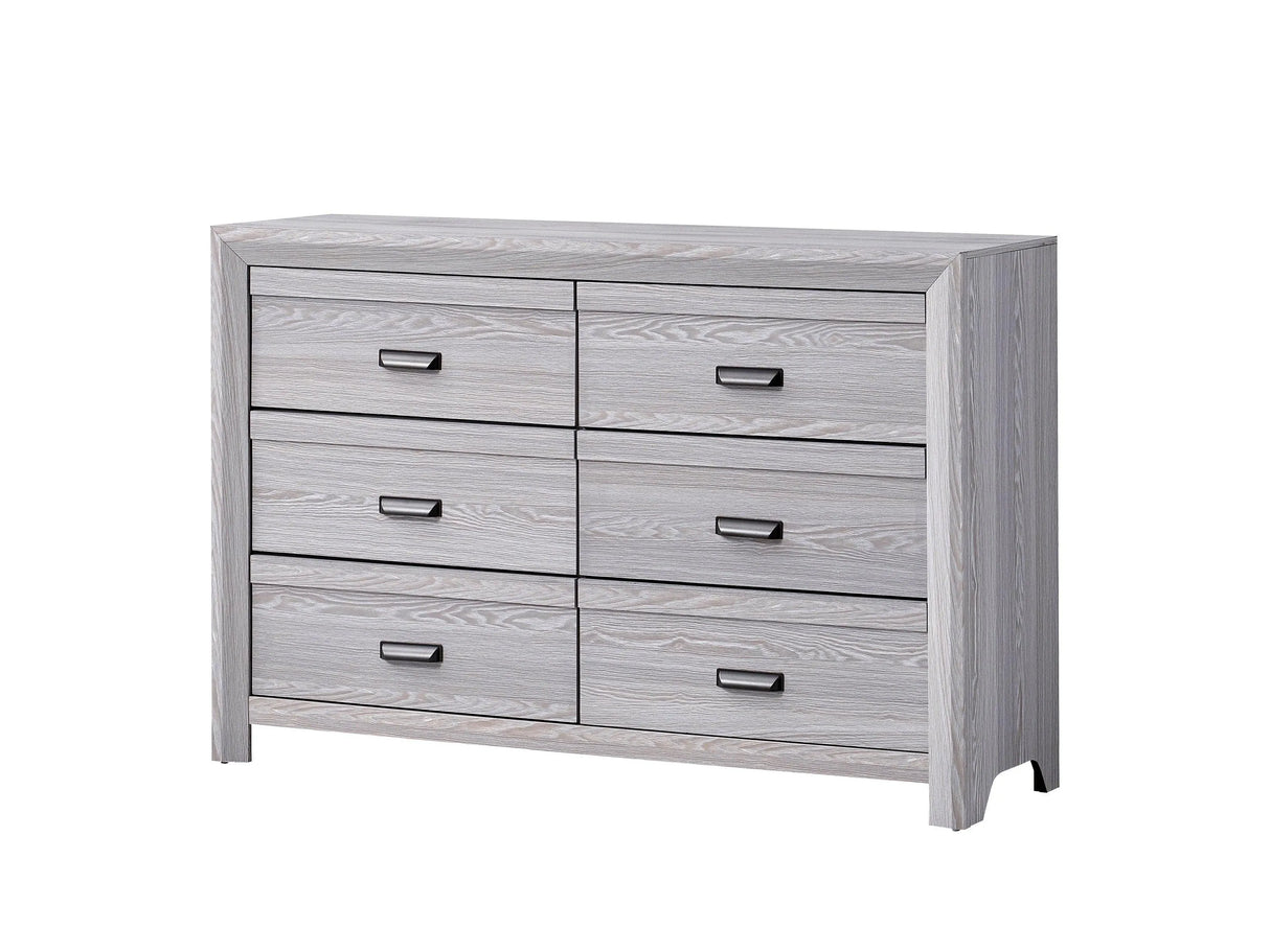 Adelaide Upholstered Bedroom Set - Driftwood Finish | Ocean Furniture