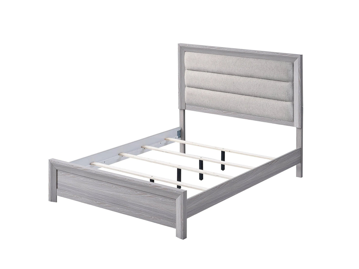 Adelaide Upholstered Bedroom Set - Driftwood Finish | Ocean Furniture