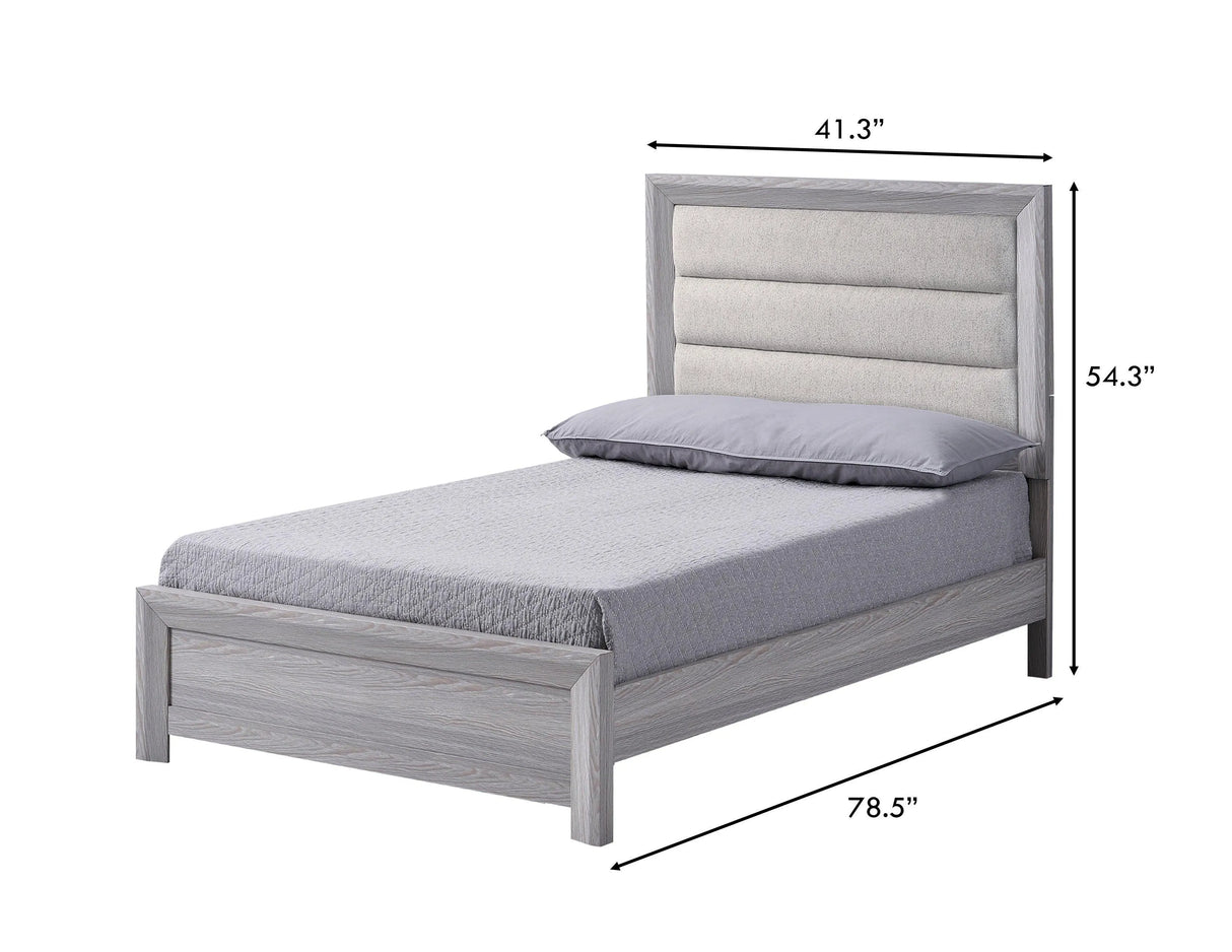 Adelaide Upholstered Bedroom Set - Driftwood Finish | Ocean Furniture