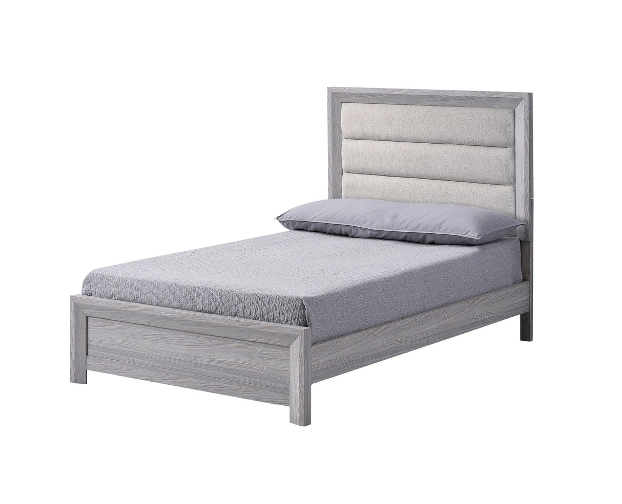 Adelaide Upholstered Bedroom Set - Driftwood Finish | Ocean Furniture