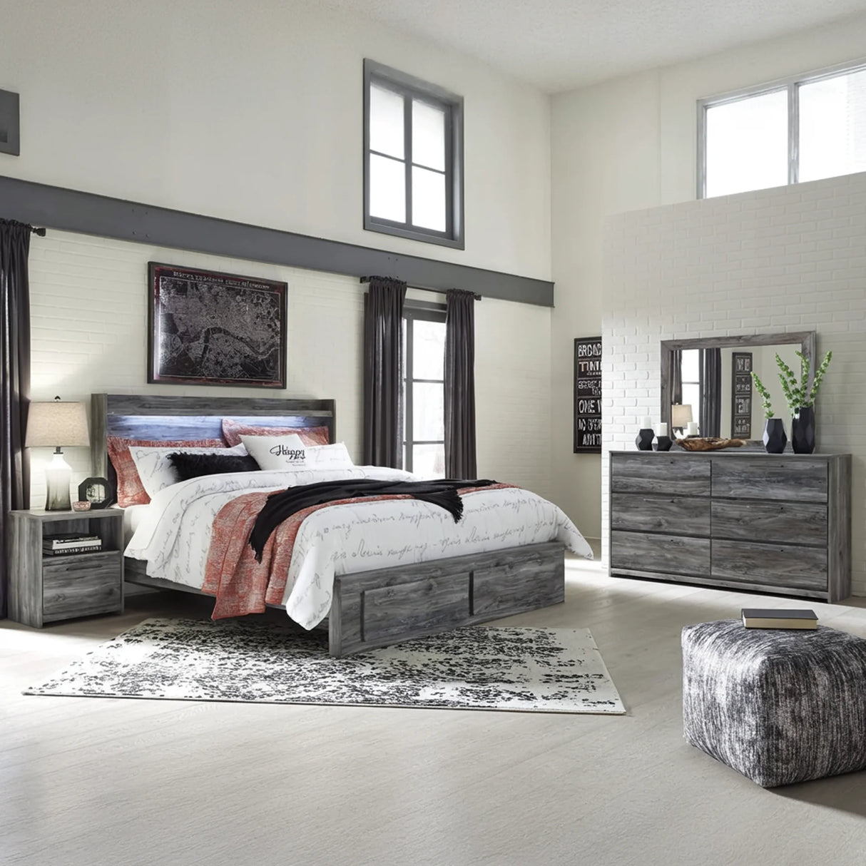 Baystorm Gray Storage Bedroom Set | Tampa, Orlando & Fort Myers Store