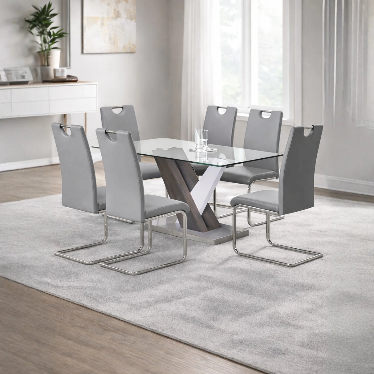 Ocean Modern Glass Dining Set | Tampa, Orlando & Fort Myers Store | From $999