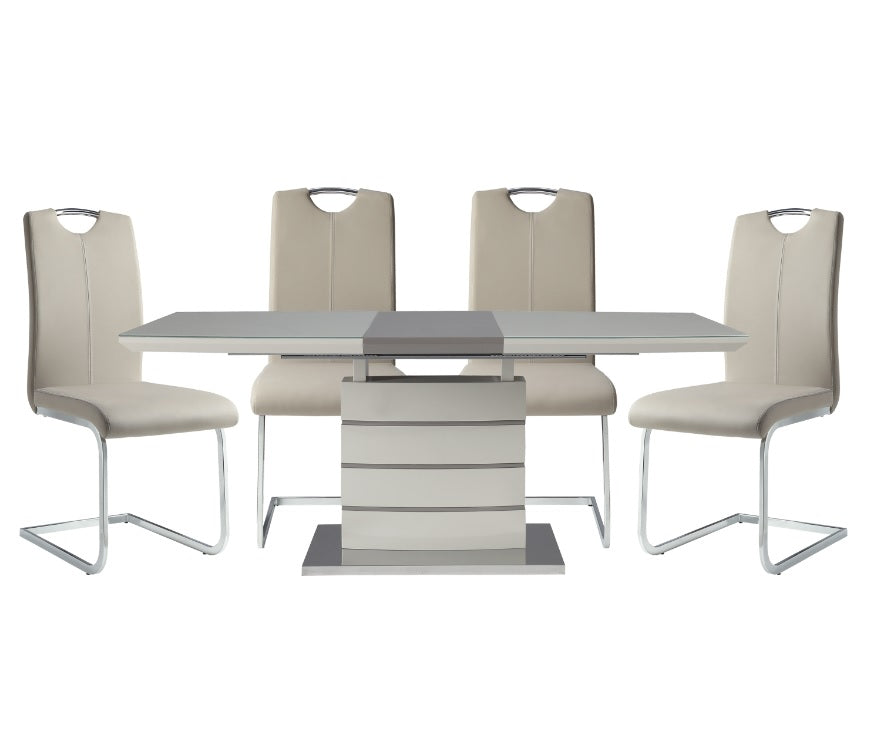 Glissand High Gloss Dining Set | Furniture Store in Tampa, Orlando & Fort Myers | $999