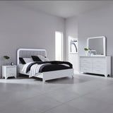 Jarlee Modern White Bedroom Set with LED Lighting | Tampa, Orlando & Fort Myers Store