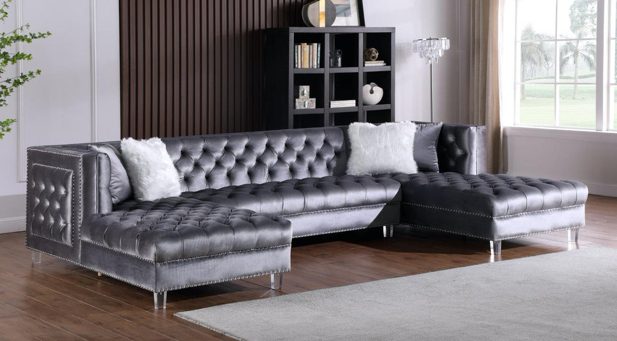 L715 - Vienna Grey Velvet - Ocean Furniture