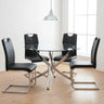 Miranda 5-Piece Modern Glass Dining Set | Tampa, Orlando & Fort Myers Store | $699