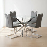 Miranda 5-Piece Modern Glass Dining Set | Tampa, Orlando & Fort Myers Store | $699