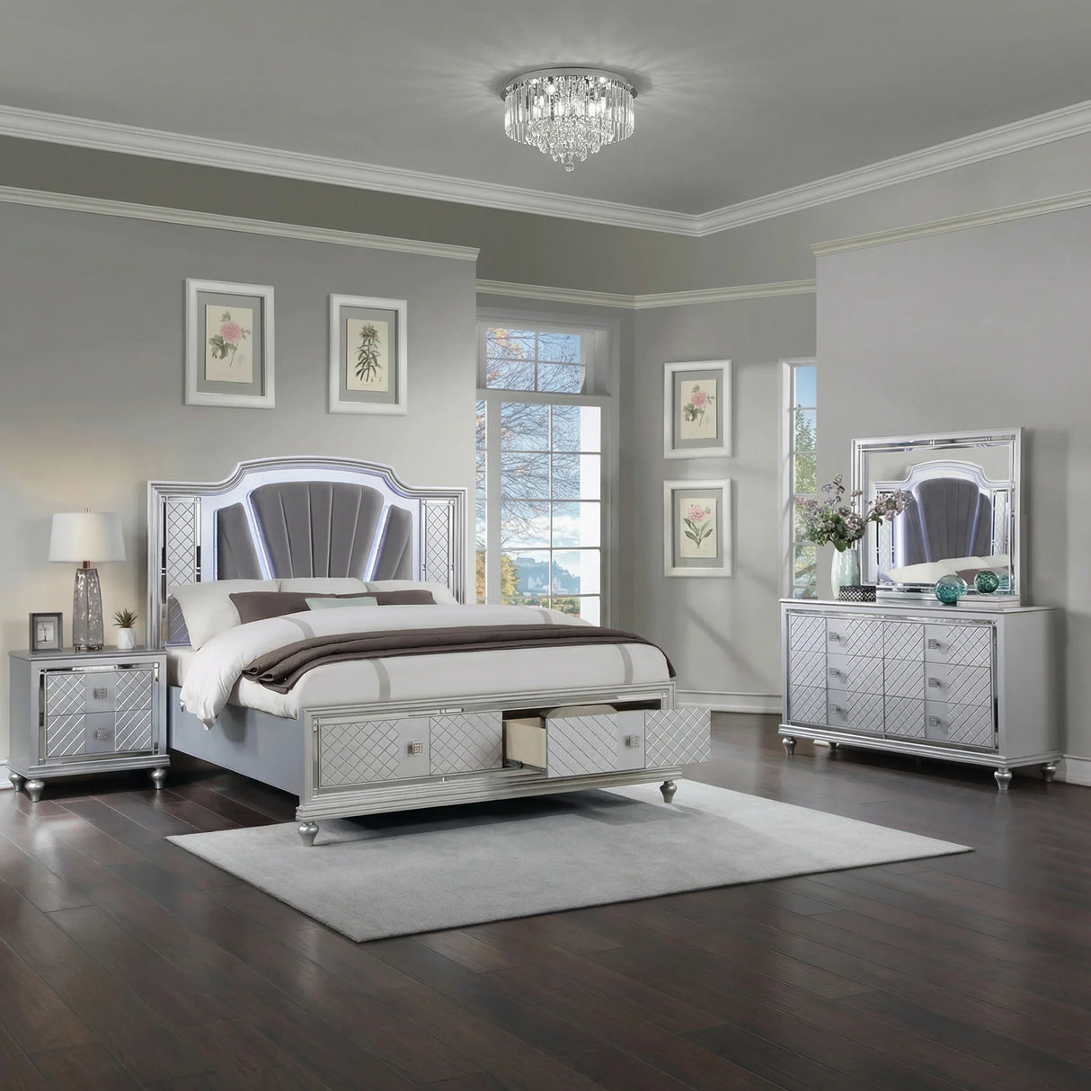 Neo Modern LED Bedroom Set | Tampa, Orlando & Fort Myers Store