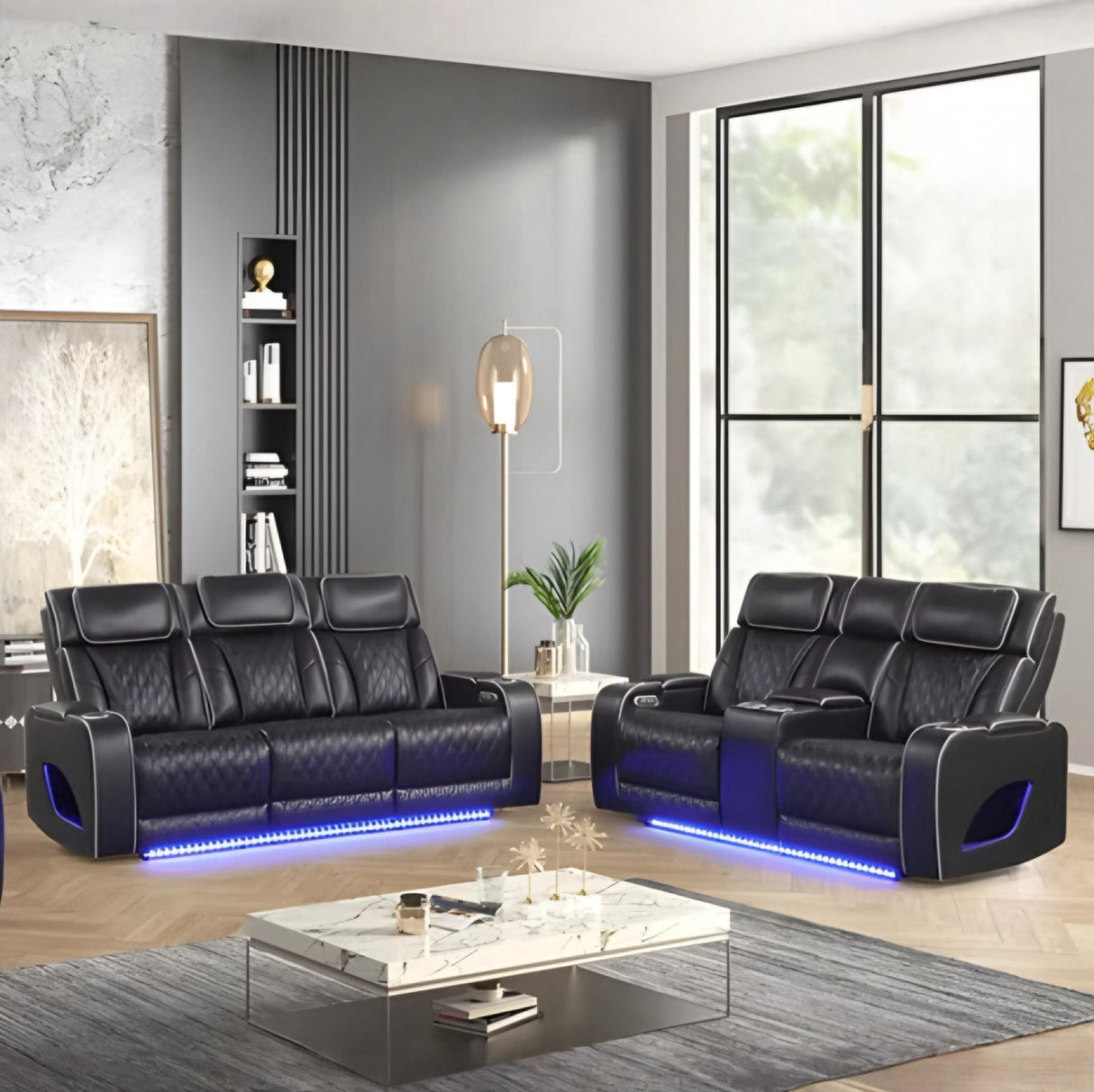 Fortuner Modern Power Reclining Sofa Set | Tampa, Orlando & Fort Myers