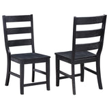 Newport - Ladder Back Dining Side Chair (Set of 2) - Black