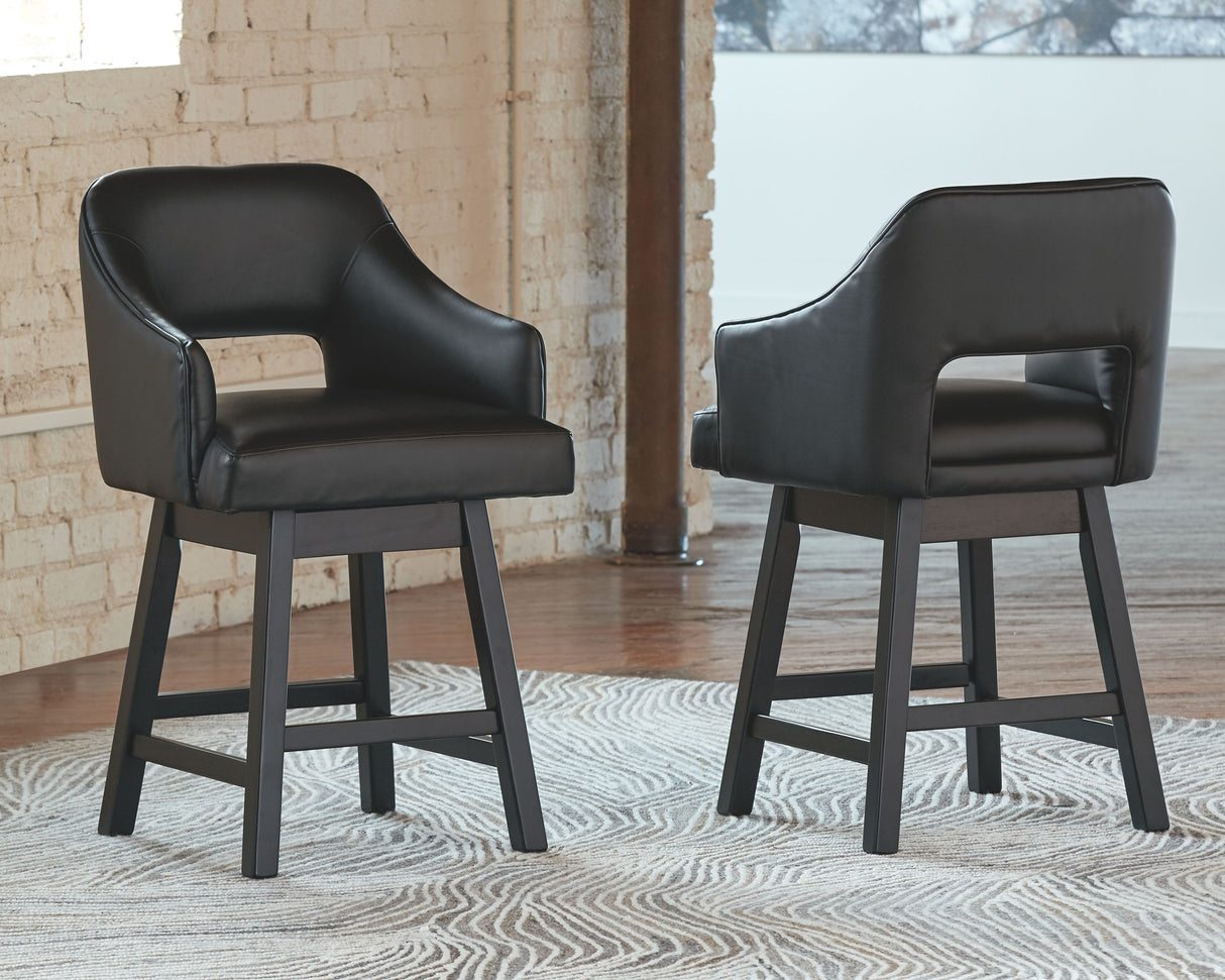 Tallenger - Upholstered Swivel Barstool (Set of 2)