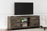 Trinell - Brown - 72" TV Stand W/Fireplace Option