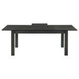 Jakob - Rectangular Extension Leaf Dining Table - Black