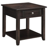 Bradford - Square 1-Shelf End Table - Walnut