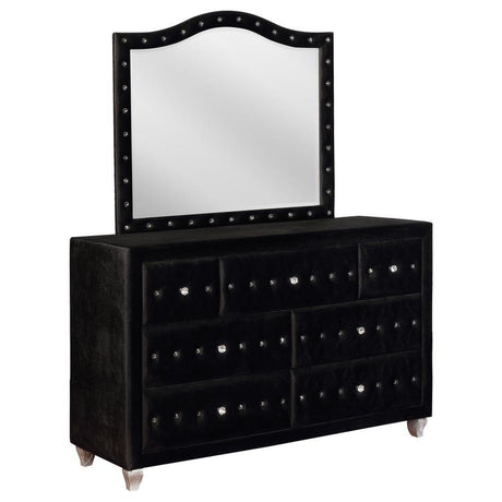 Deanna - 7-Drawer Rectangular Dresser With Mirror