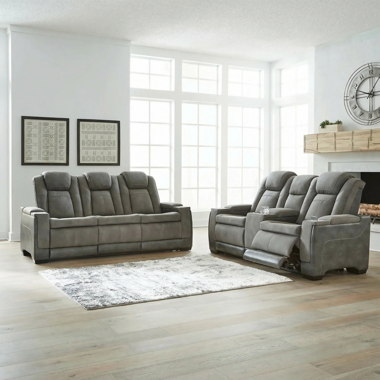 Next-Gen DuraPella Power Reclining Sectional Set in Tampa Orlando Fort Myer