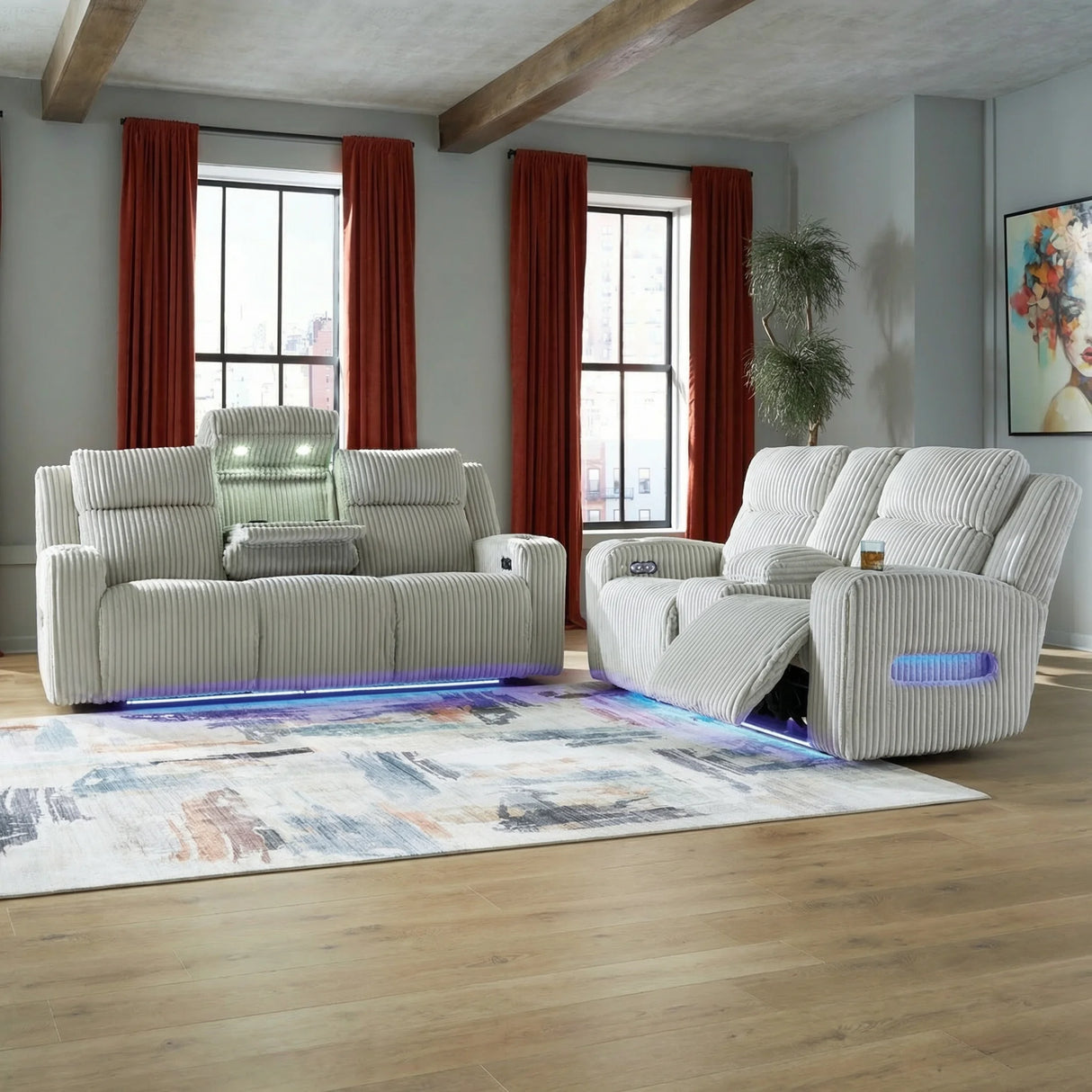 Forest Lake Power Reclining Sofa & Loveseat | Sectional Set in Tampa Orlando and Fort Myer