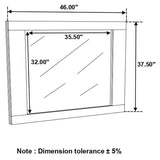 Felicity - Rectangle Dresser Mirror - Glossy White