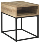 Gerdanet - Natural - Rectangular End Table