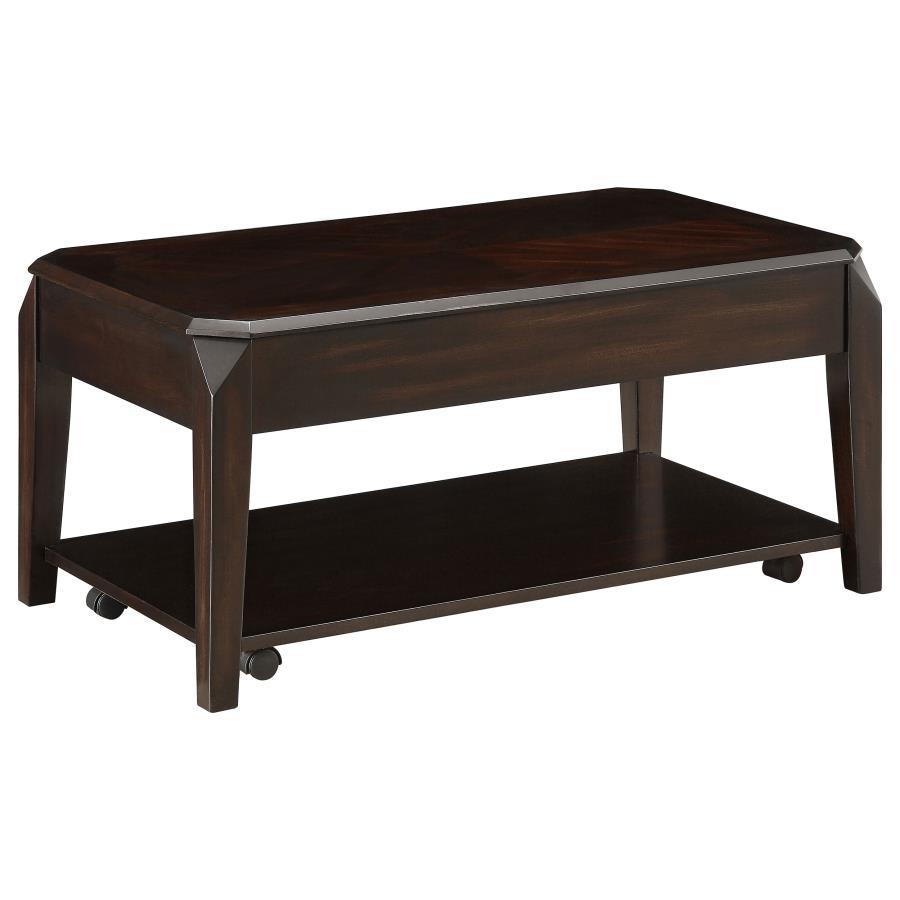 Baylor - Lift Top Coffee Table With Hidden Storage - Walnut