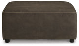 Allena - Gunmetal - Oversized Accent Ottoman