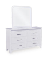 Jarlee Modern White Bedroom Set with LED Lighting | Tampa, Orlando & Fort Myers Store