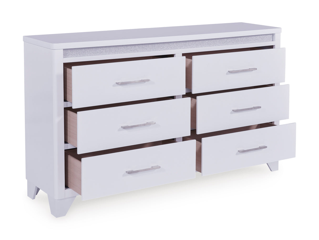 Jarlee Modern White Bedroom Set with LED Lighting | Tampa, Orlando & Fort Myers Store